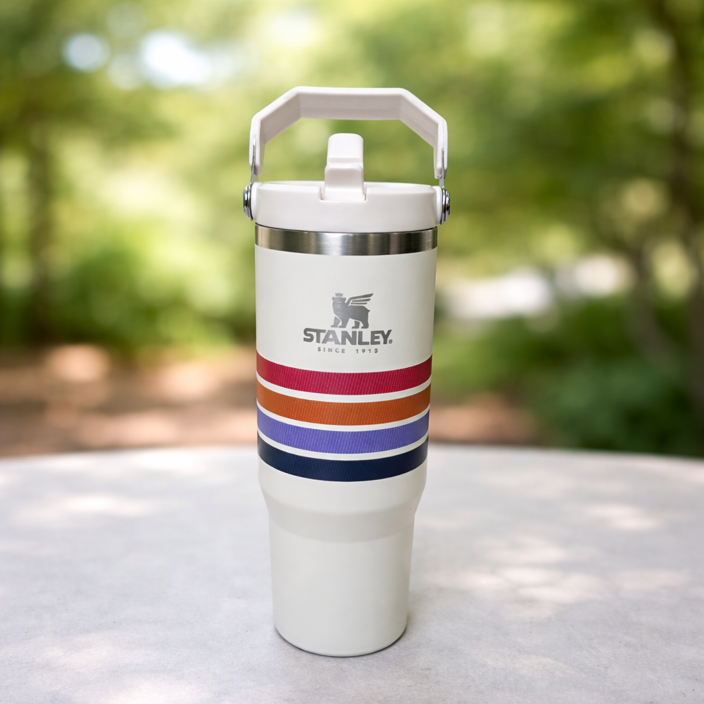 Stanley IceFlow Flip Straw Tumbler – Coastal Heritage Stripe
