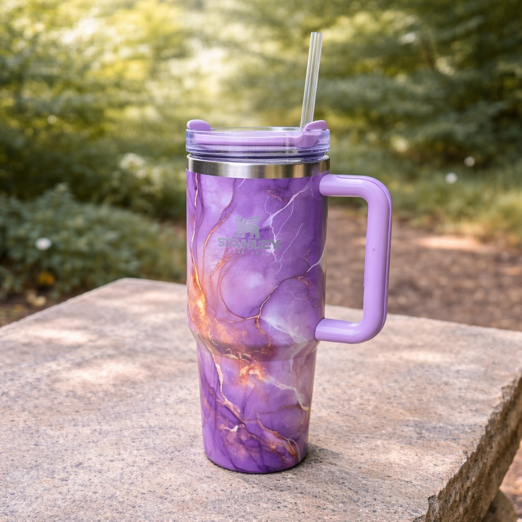 Stanley Swirl x Quencher H2.0 | 1.18L – Amethyst Glow