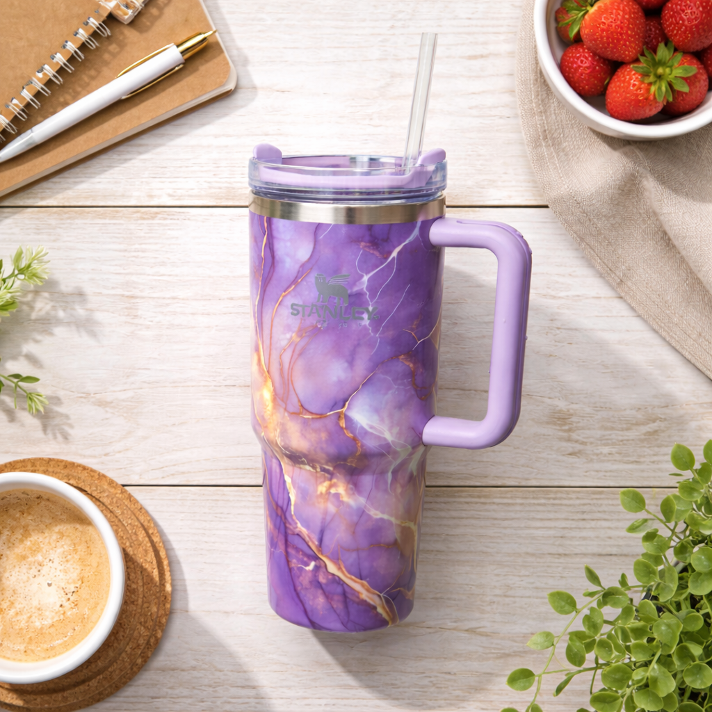 Stanley Swirl x Quencher H2.0 | 1.18L – Amethyst Glow