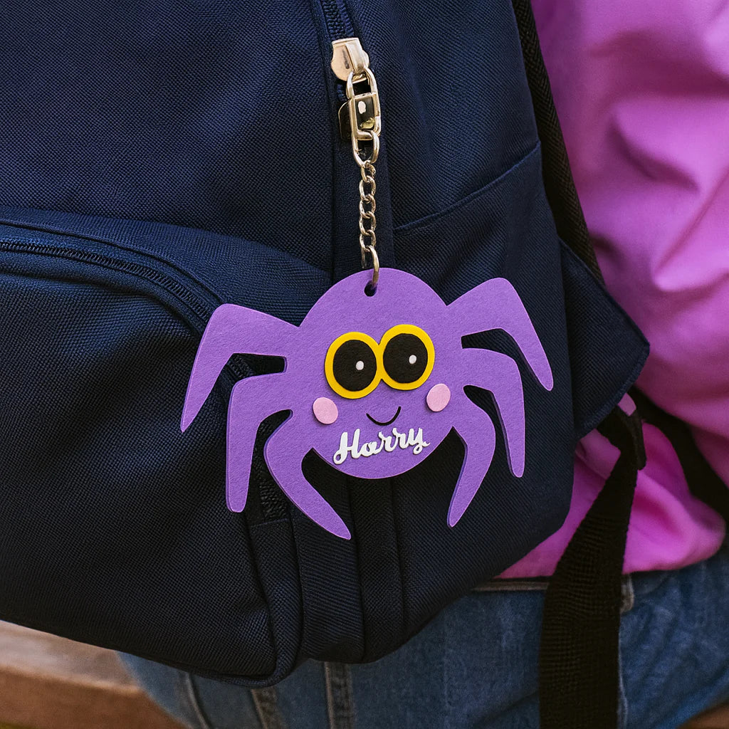 Personalised Halloween Keychain – Spooky Spider Buddy