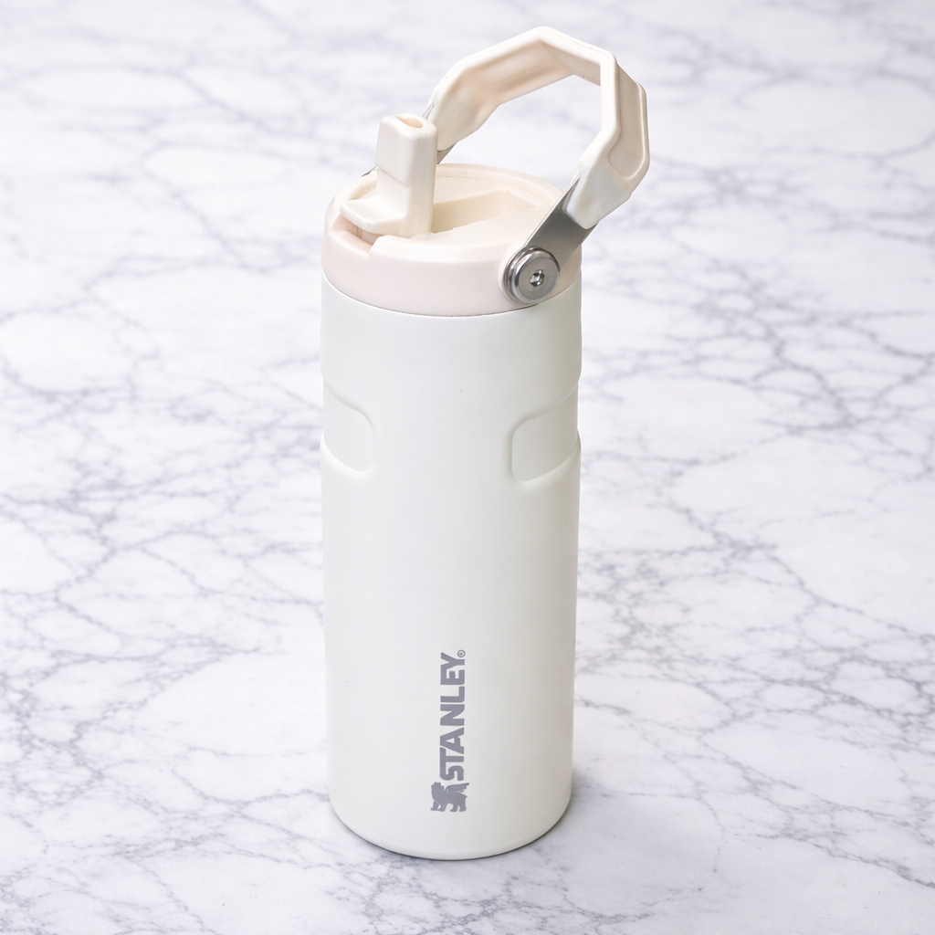 Stanley 17oz | IceFlow™ Bottle with Flip Straw Lid – Ivory Drift