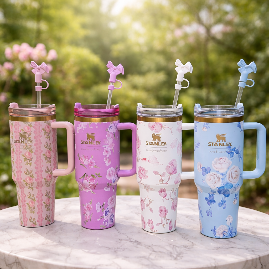 Limited Edition Stanley x LoveShackFancy – Bluebell Porcelain Bloom – 40oz