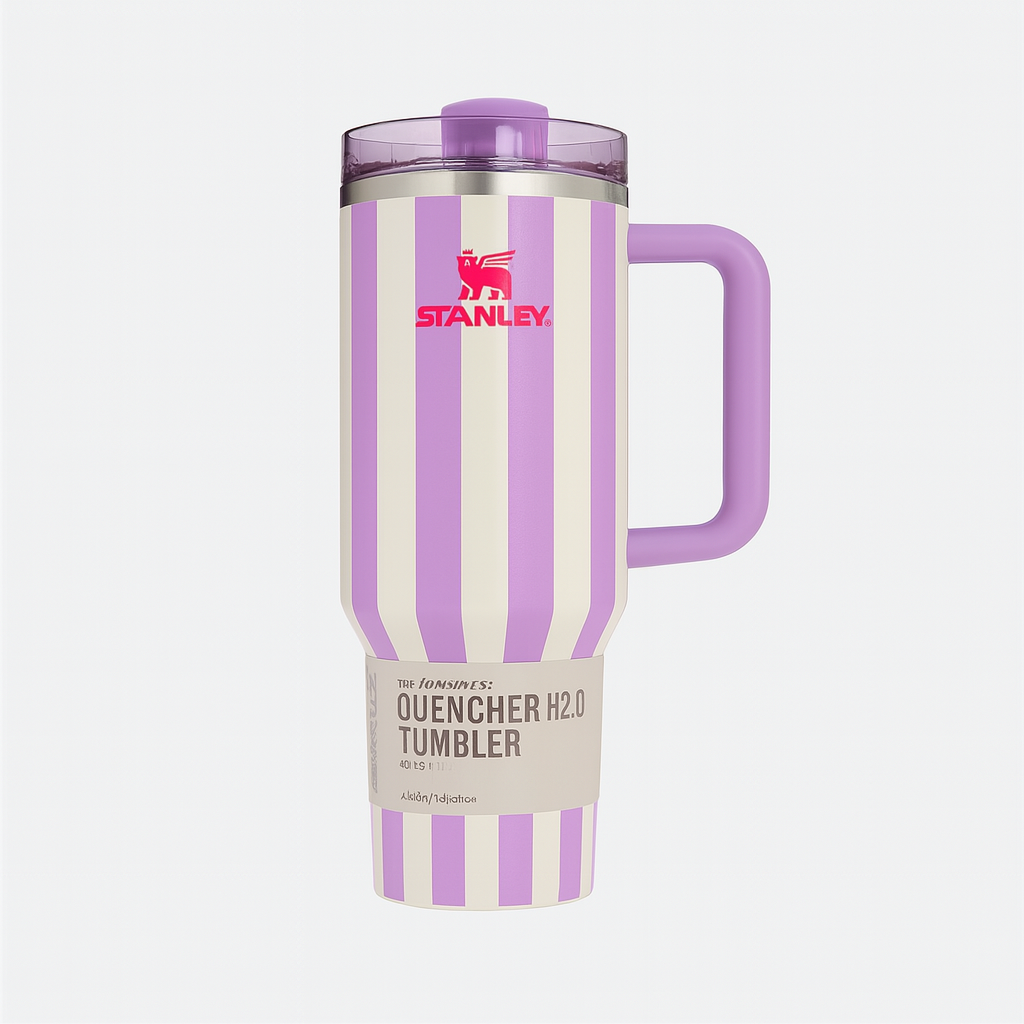 Limited Edition Stanley × Cabana Gloss Quencher - Striped Serenity - 40oz