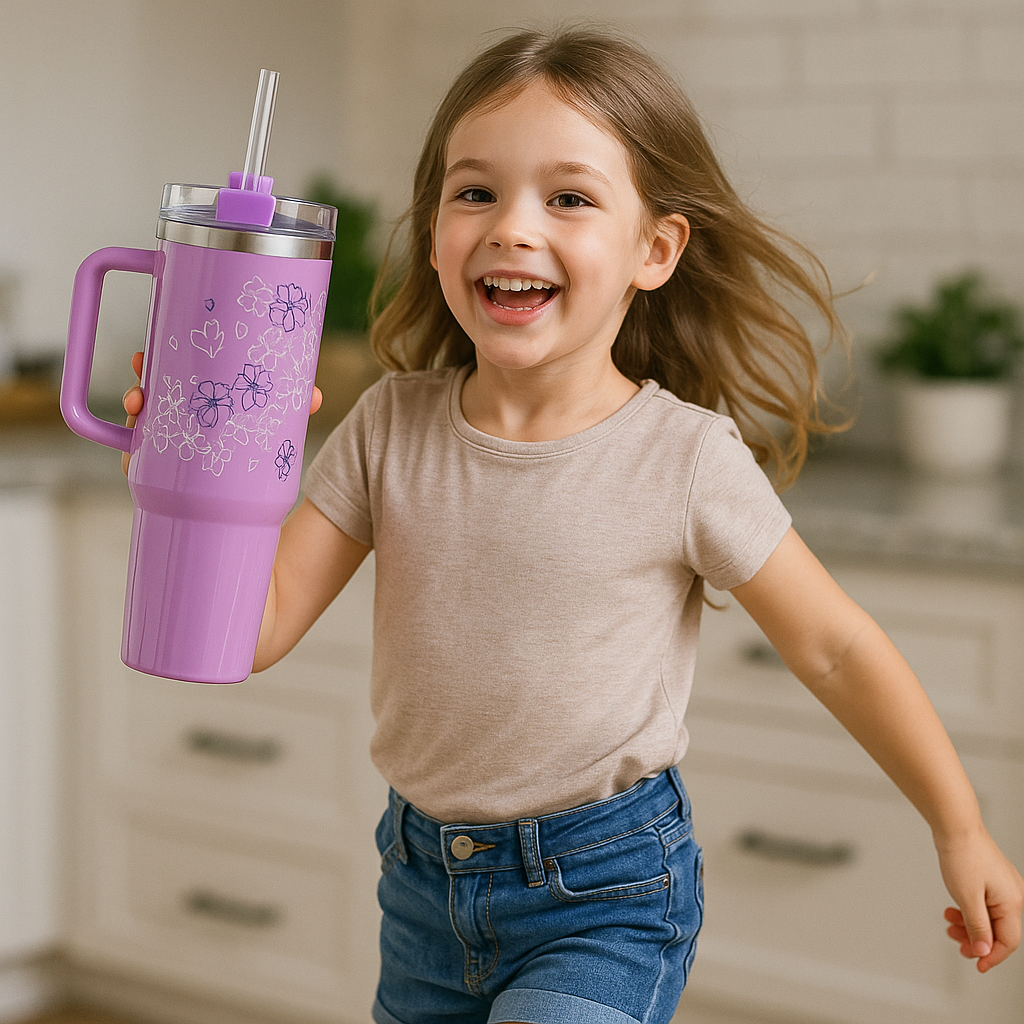FLORAL FROST Quencher -40oz - Limited Edition Stanley × Starbucks
