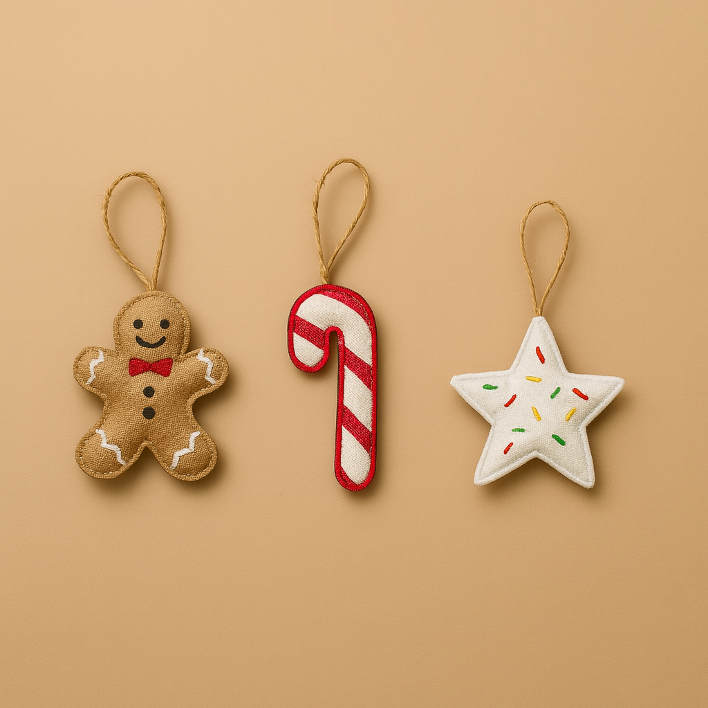 Christmas Ornaments - Sweet Treats (Set of 3)