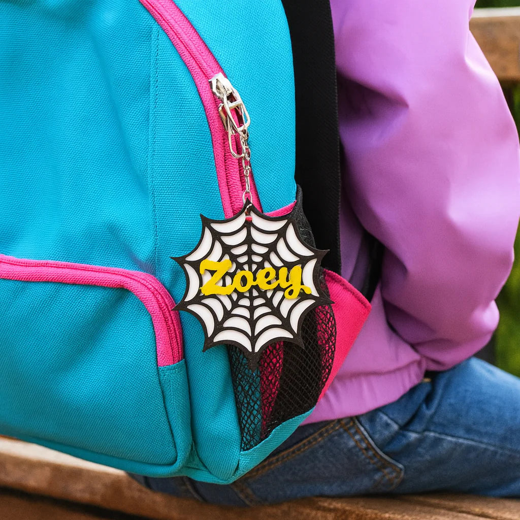 Personalised Halloween Keychain – Creepy Web