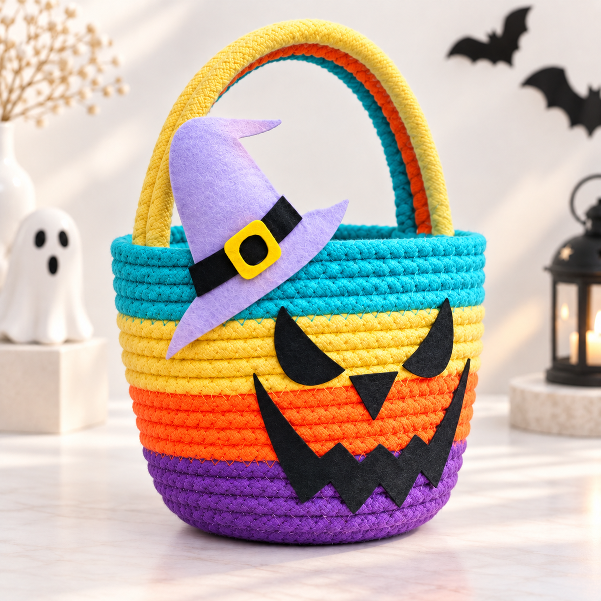Personalised Little Grin Monster Basket