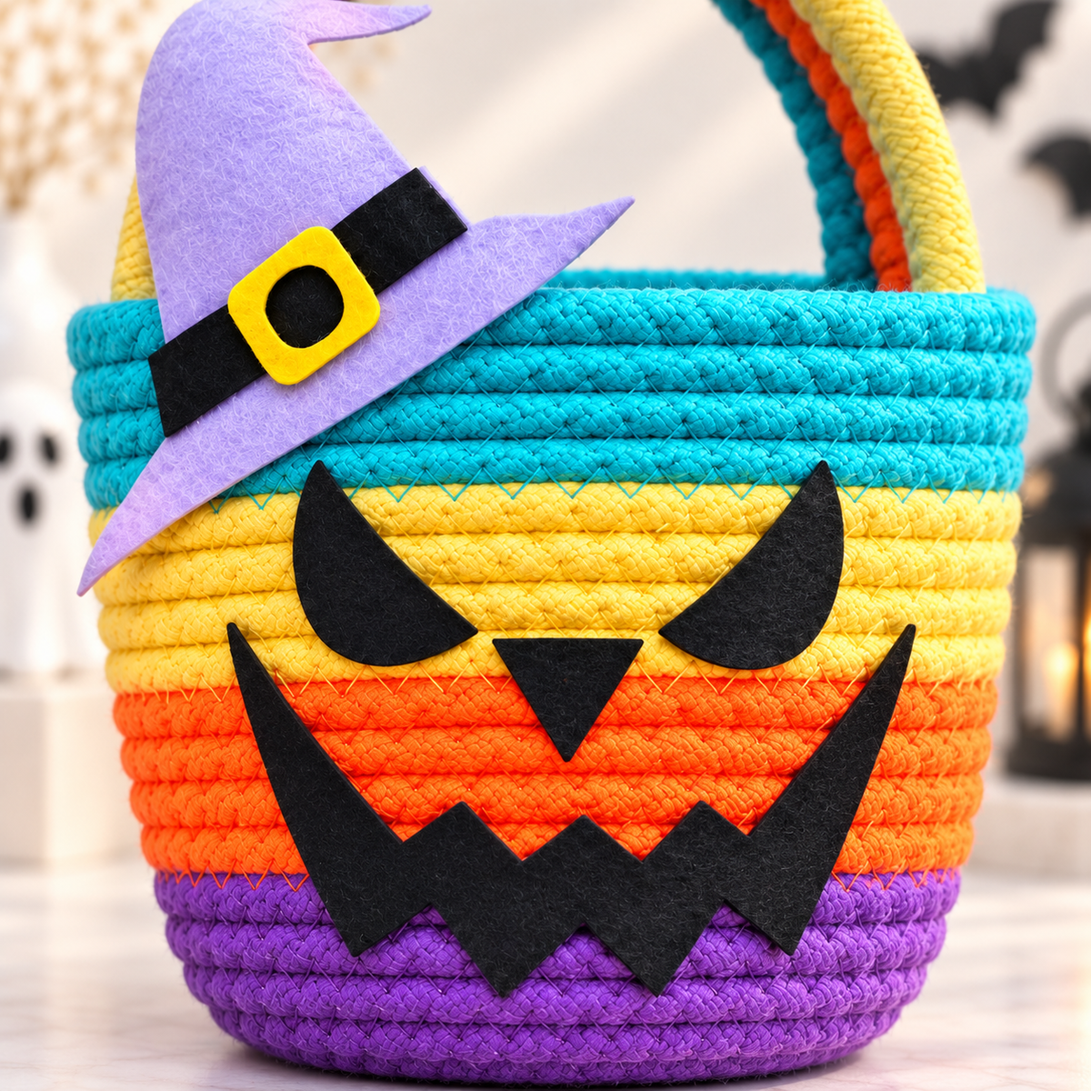 Personalised Little Grin Monster Basket