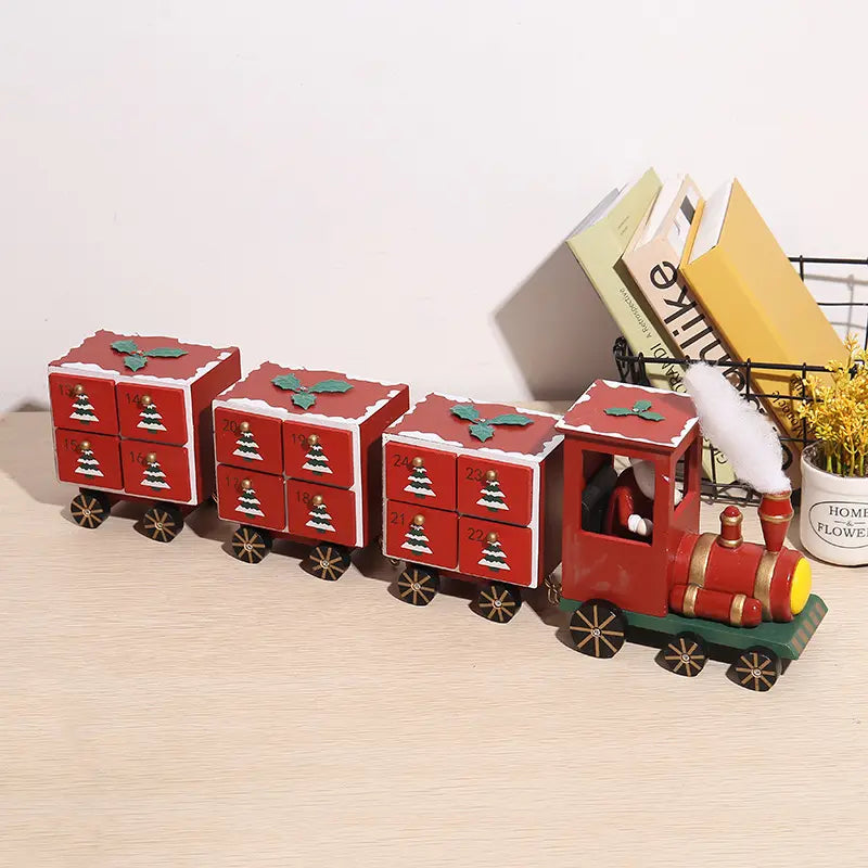 Wooden Advent Calendar - Evergreen Adventure Express