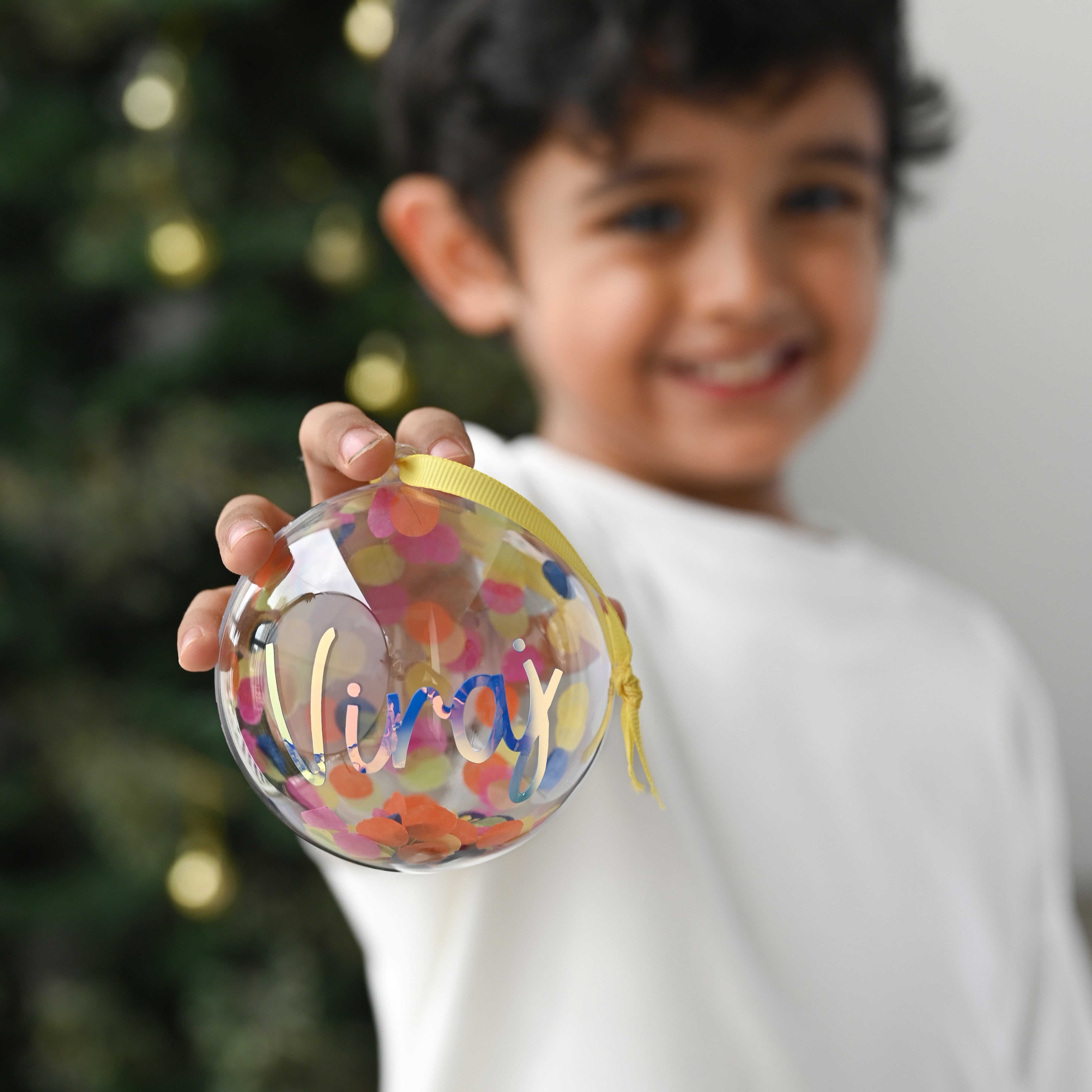 Globe Ornament - Confetti