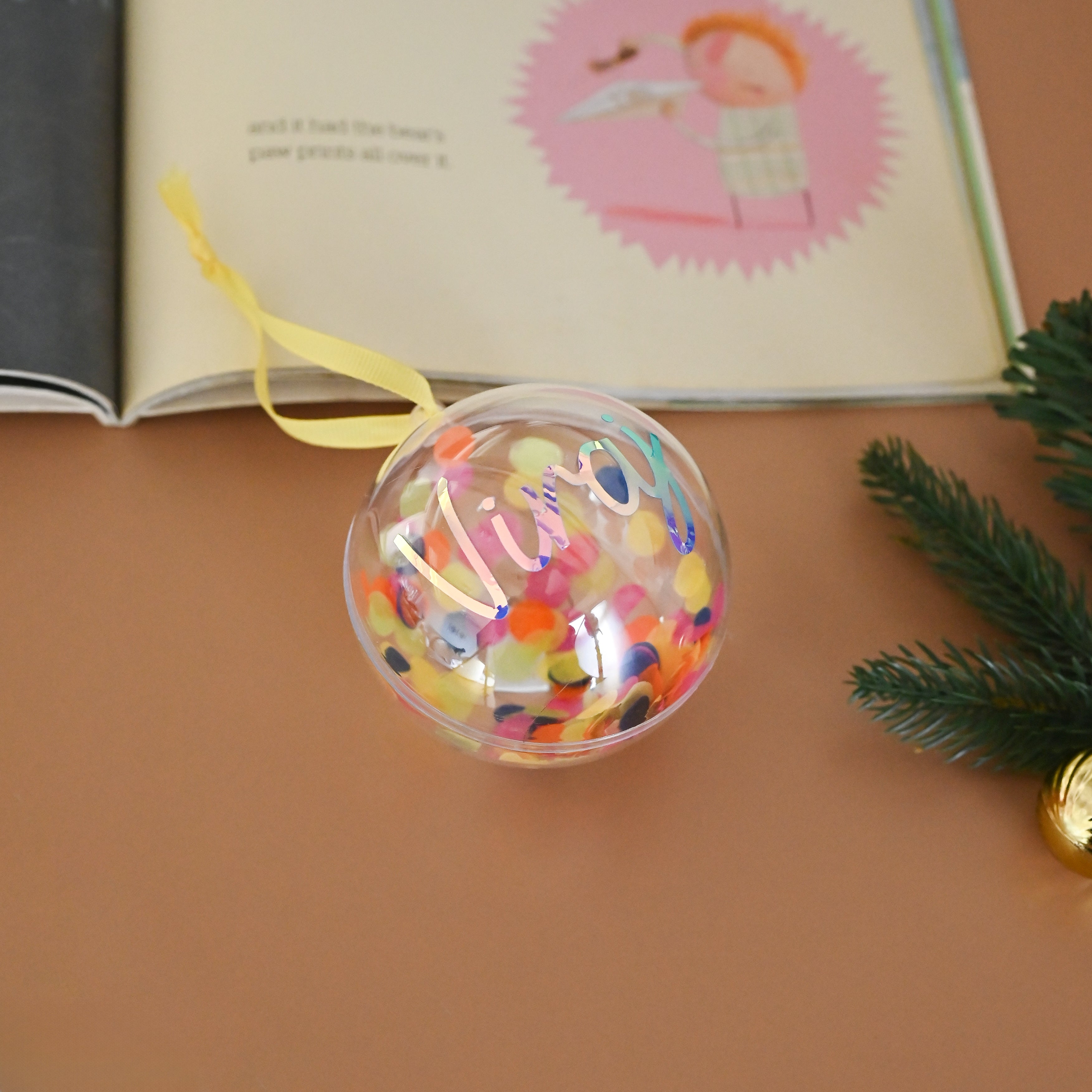 Globe Ornament - Confetti