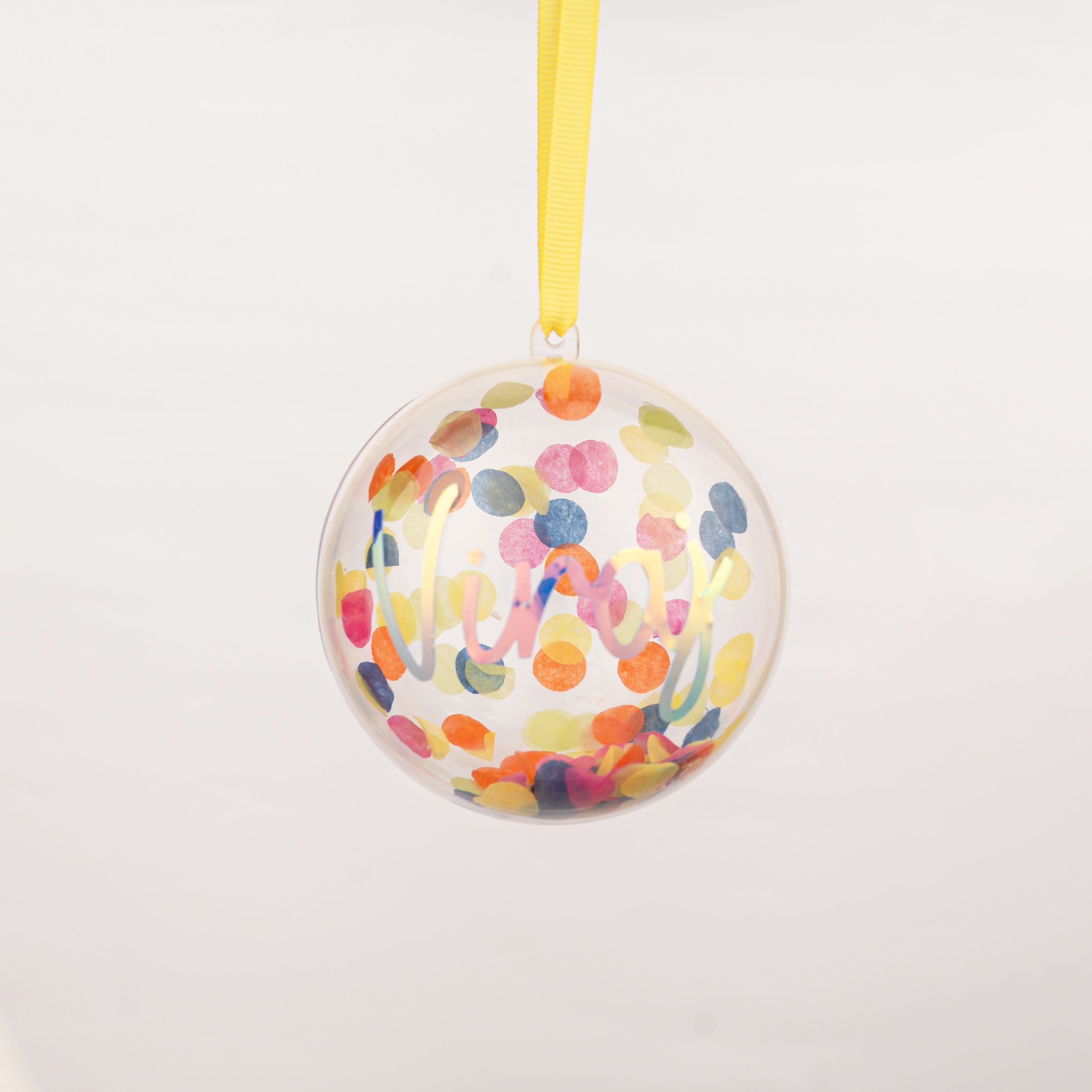 Globe Ornament - Confetti