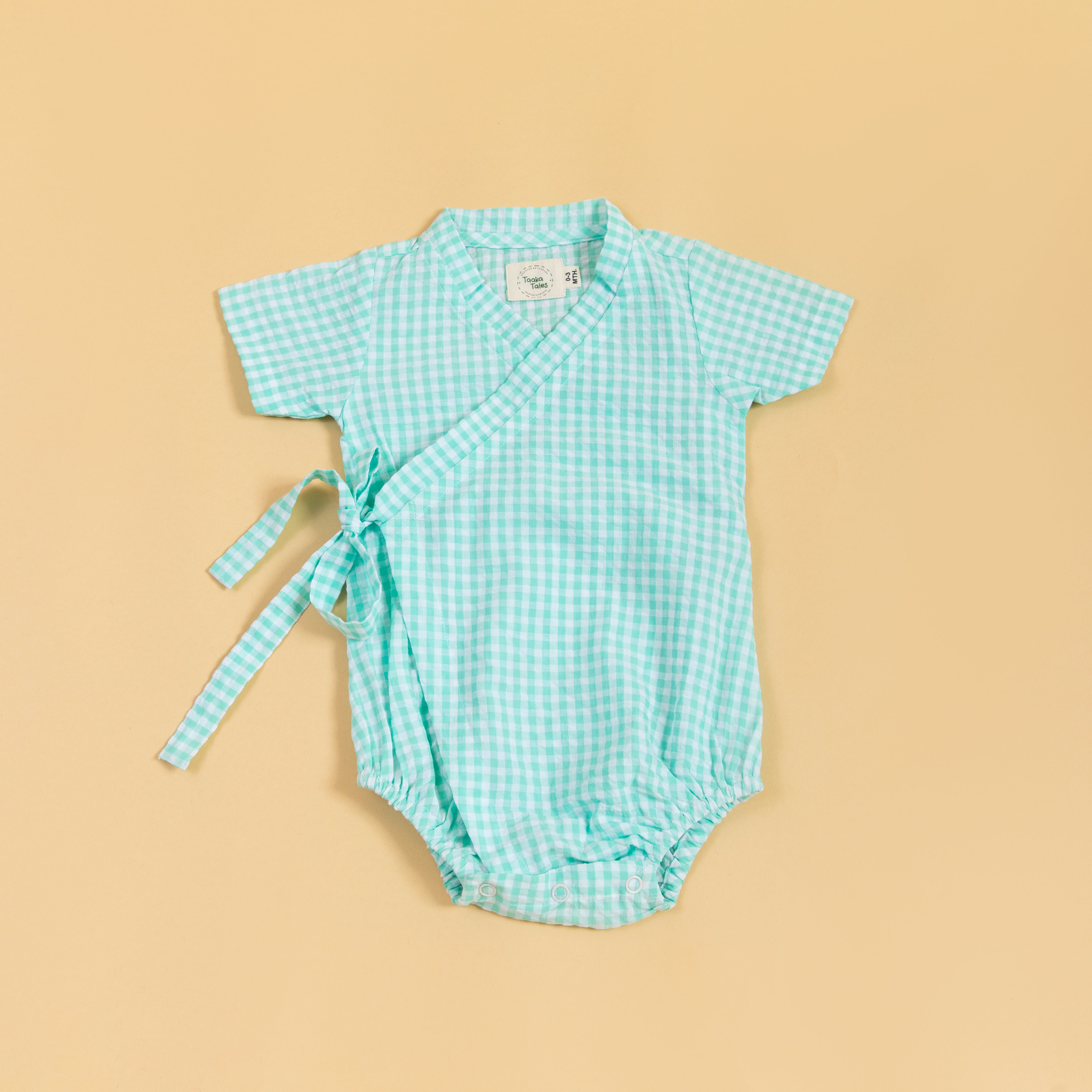 Minty Meadows Kimono Romper