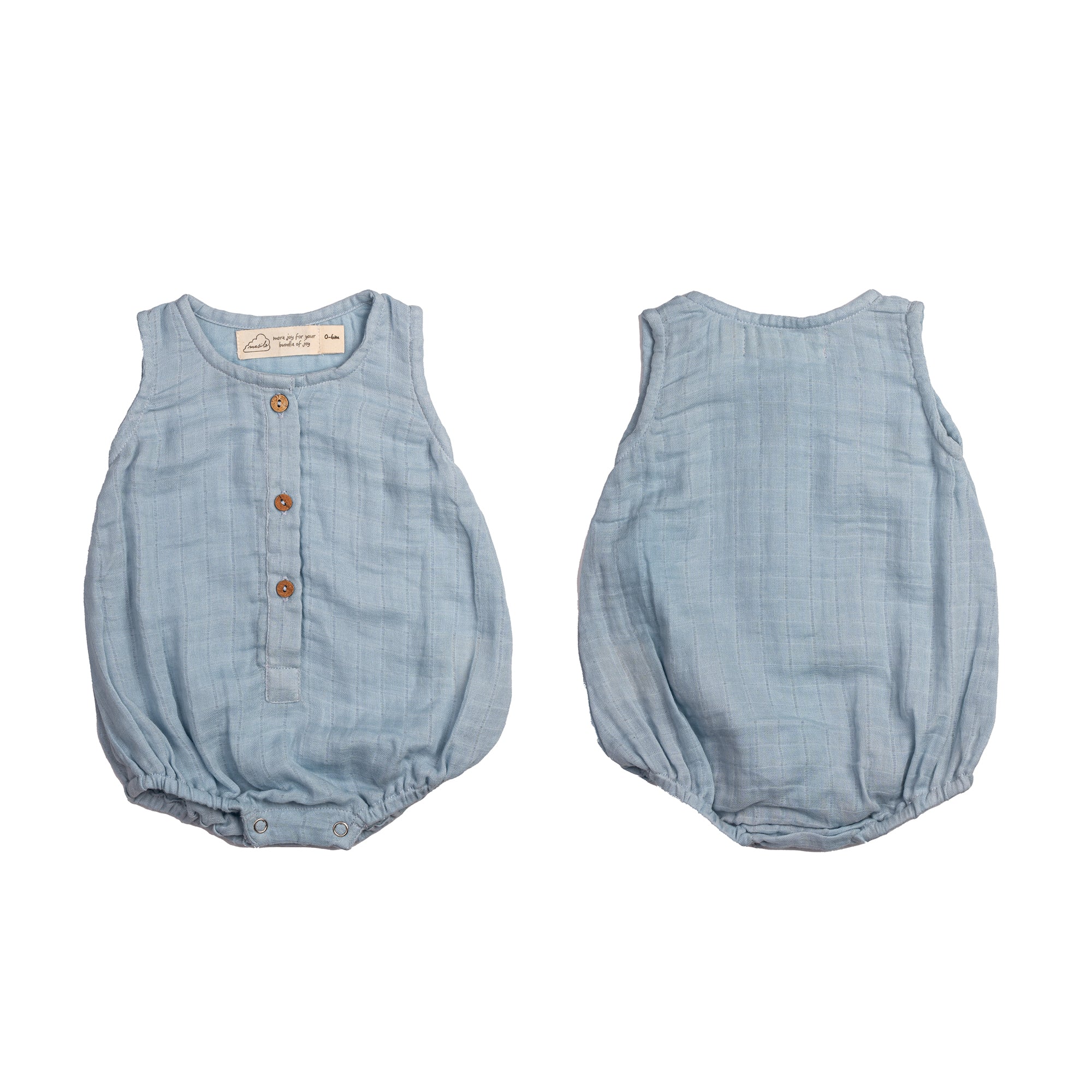 Organic Muslin Baby Romper - Pack of 3 – Boat