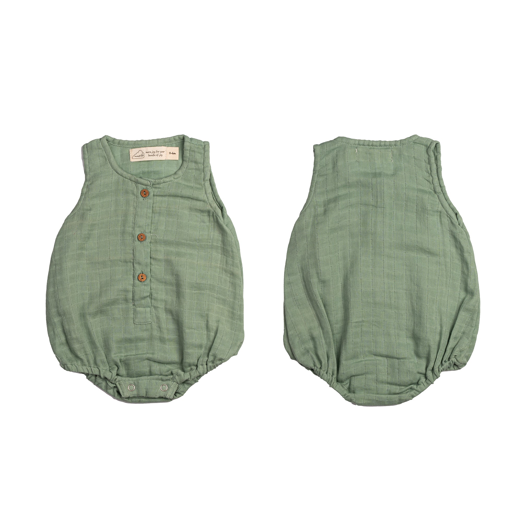 Organic Muslin Baby Romper - Pack of 3 – Palm