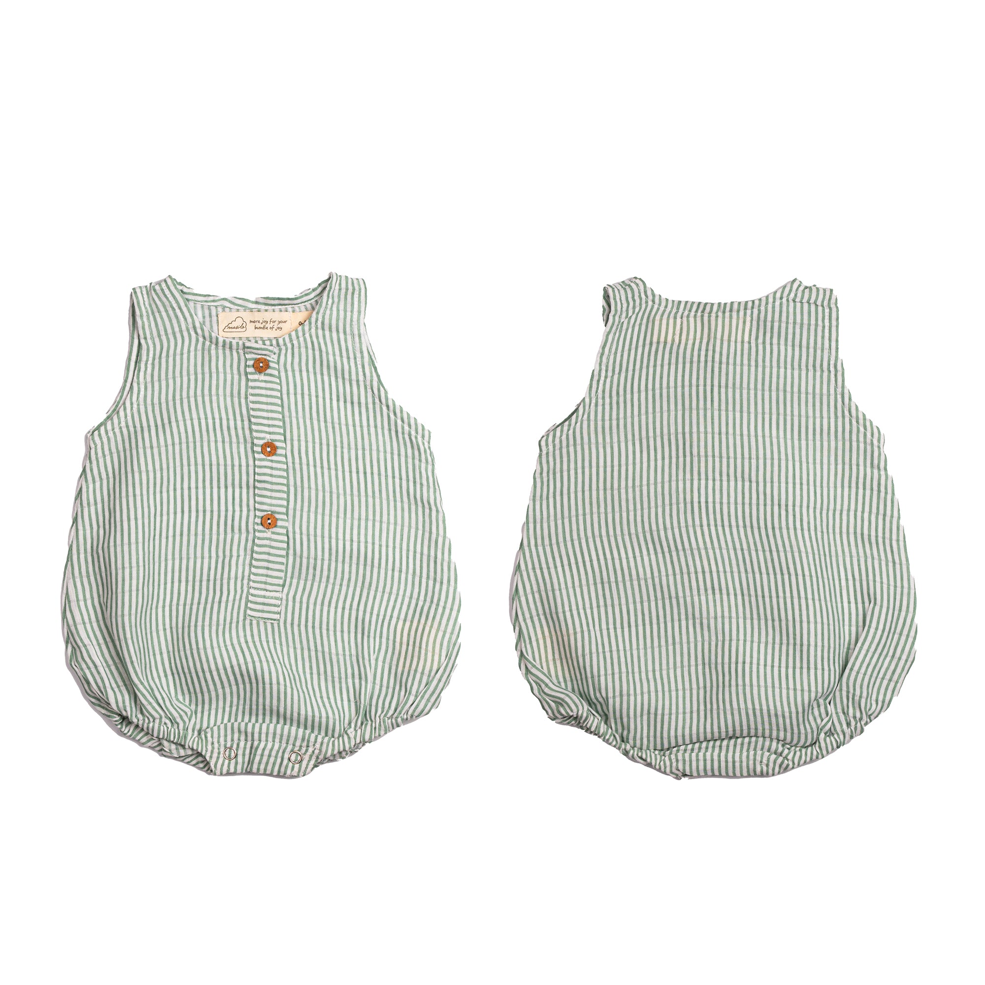 Organic Muslin Baby Romper - Pack of 3 – Palm