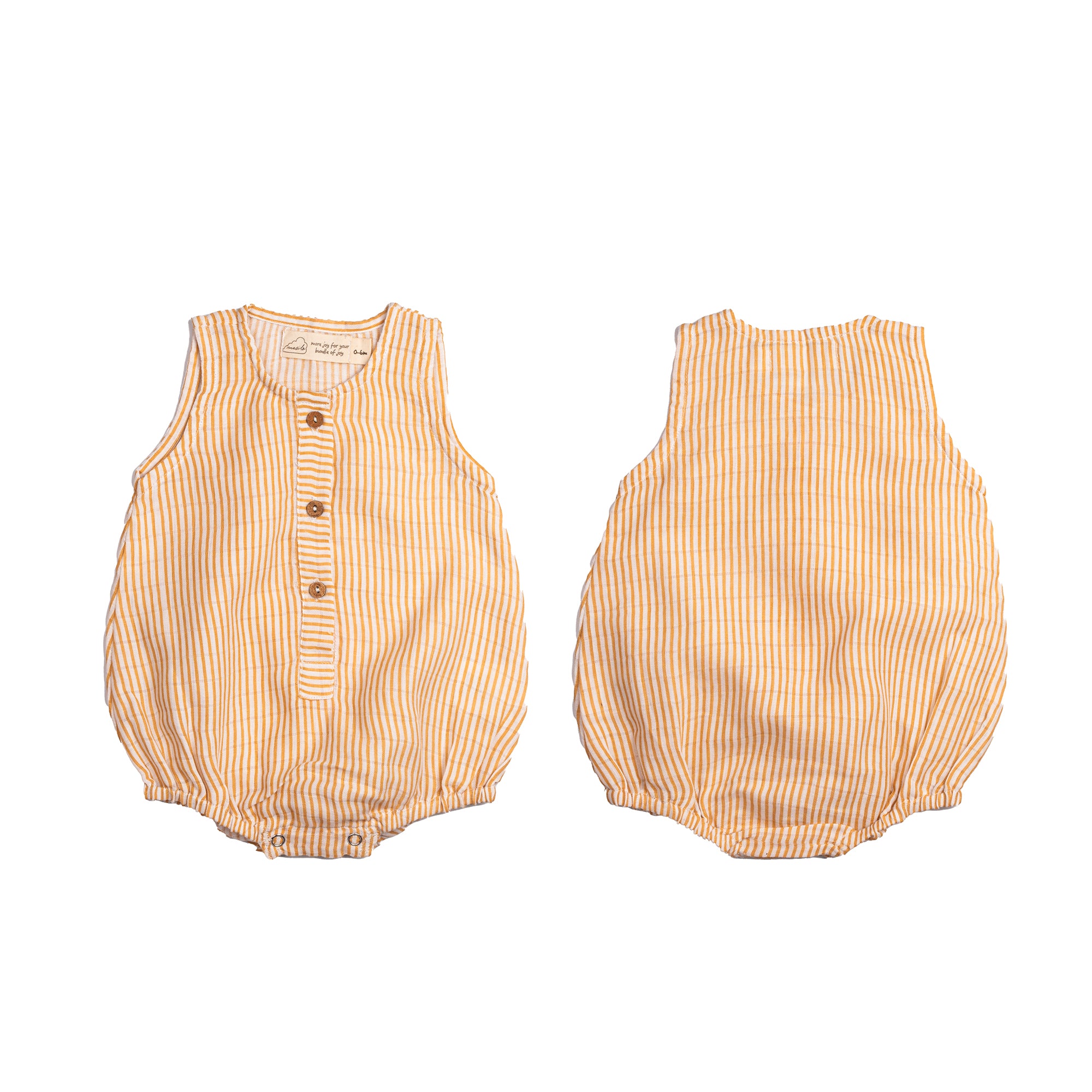 Organic Muslin Baby Romper - Pack of 3 – Pineapple