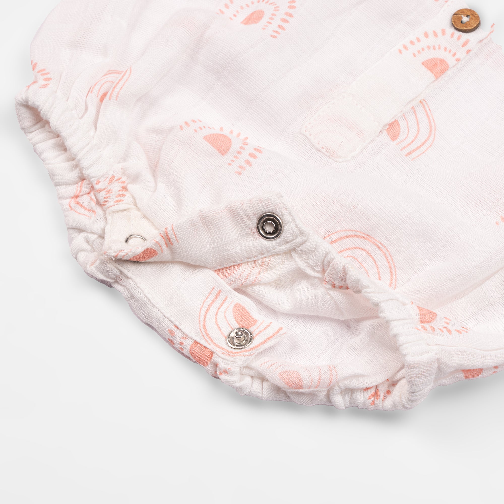 Organic Muslin Baby Romper - Pack of 3 – Rainbow