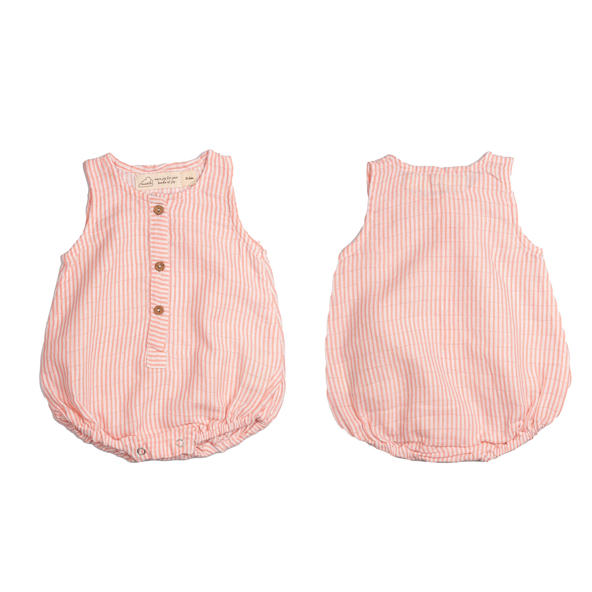 Organic Muslin Baby Romper - Pack of 3 – Rainbow