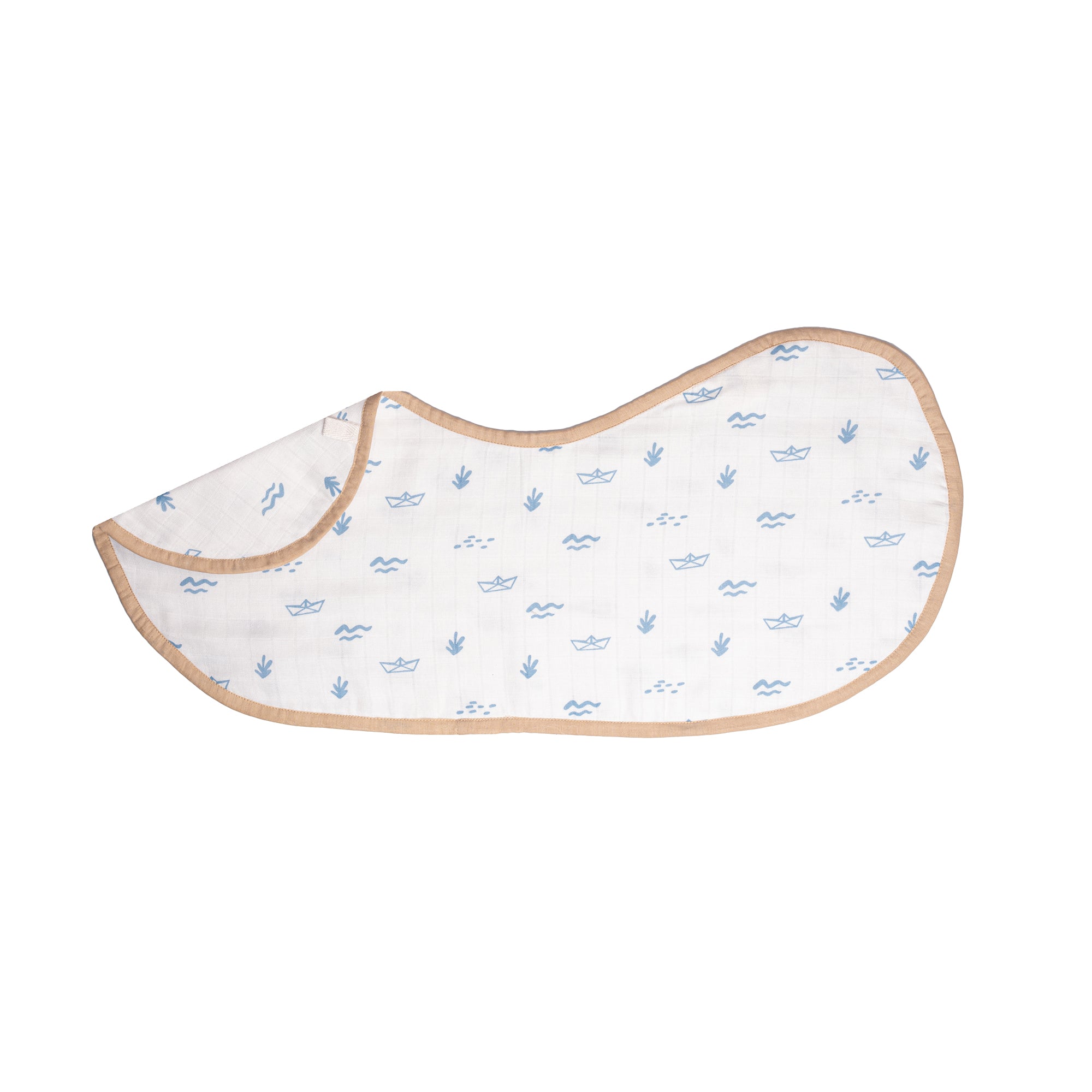 Organic Muslin Burp Cloth & Bib - Pack of 2 – Boat