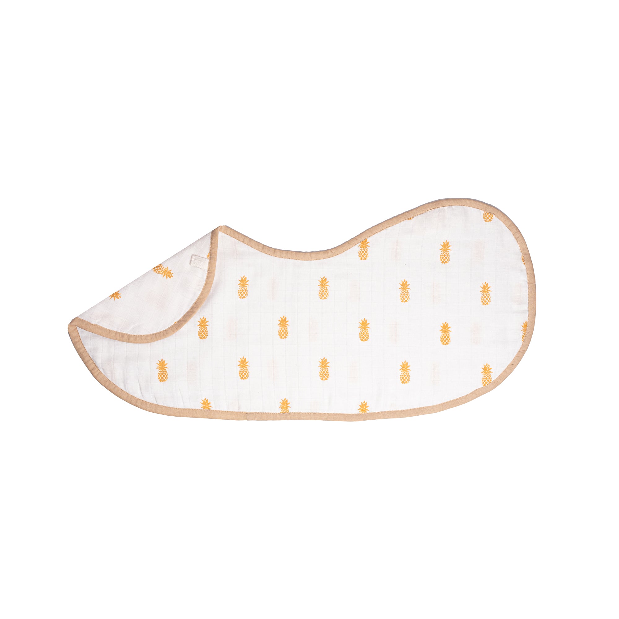 Organic Muslin Burp Cloth & Bib - Pack of 2 – Pineapple