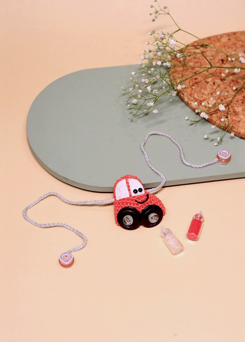 Crazy Cars handmade crochet rakhi by Haute By Hand – Raksha Bandhan gift for boys