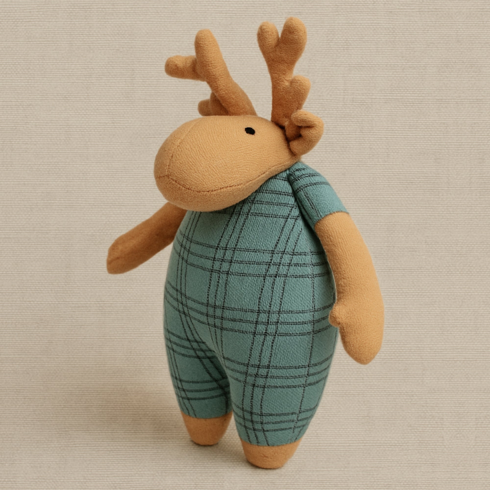 Reindeer Handmade Organic Fabric Toy