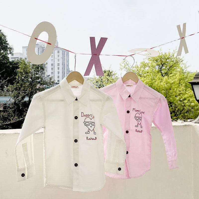 Mommy's Love (Pink) Personalized Formal Shirt