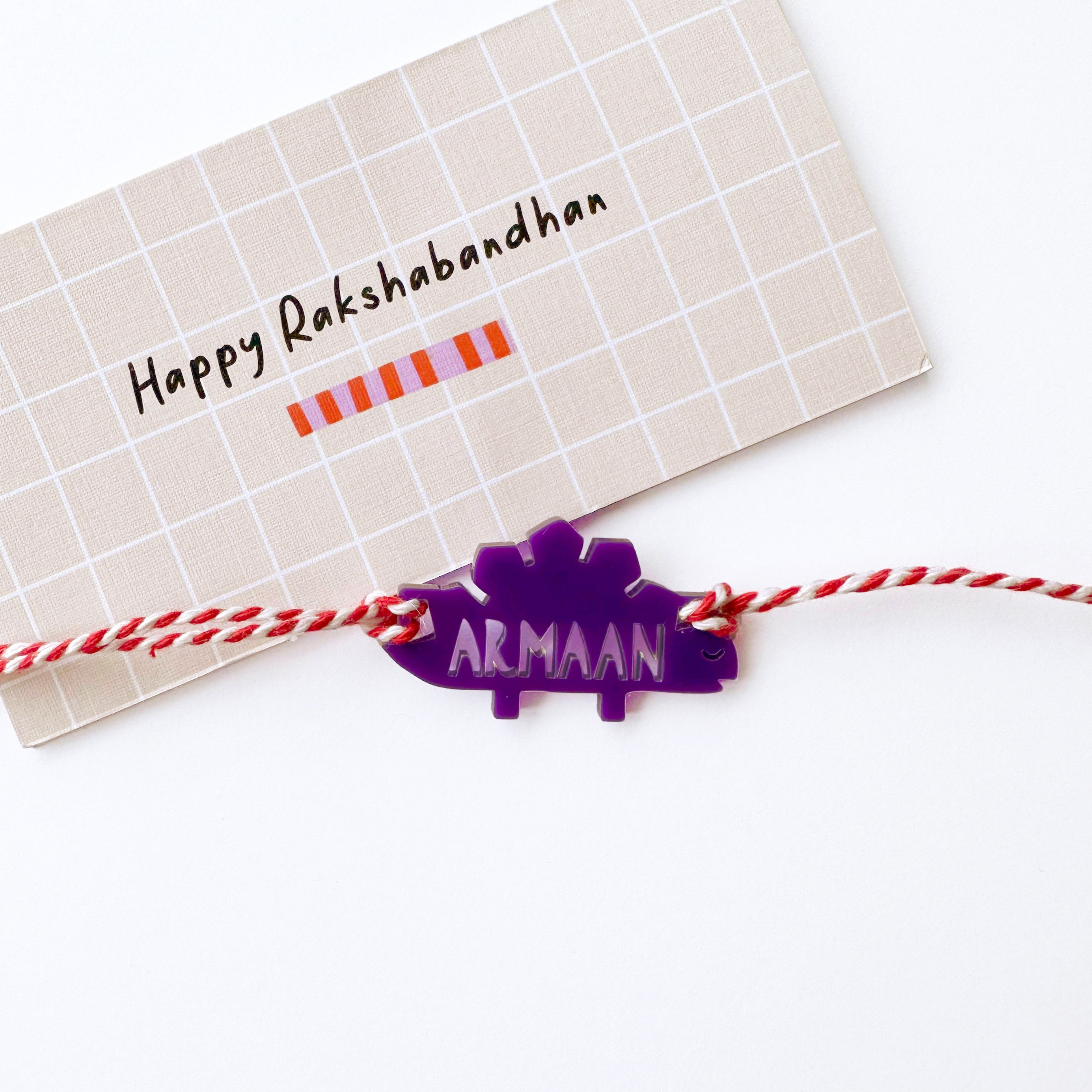 Personalised dinosaur rakhi for kids – Totdot