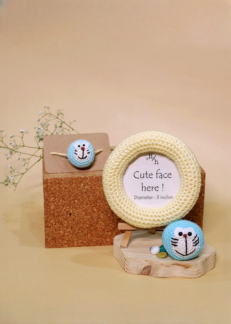 Doraemon handmade crochet rakhi by Haute By Hand – Raksha Bandhan gift India