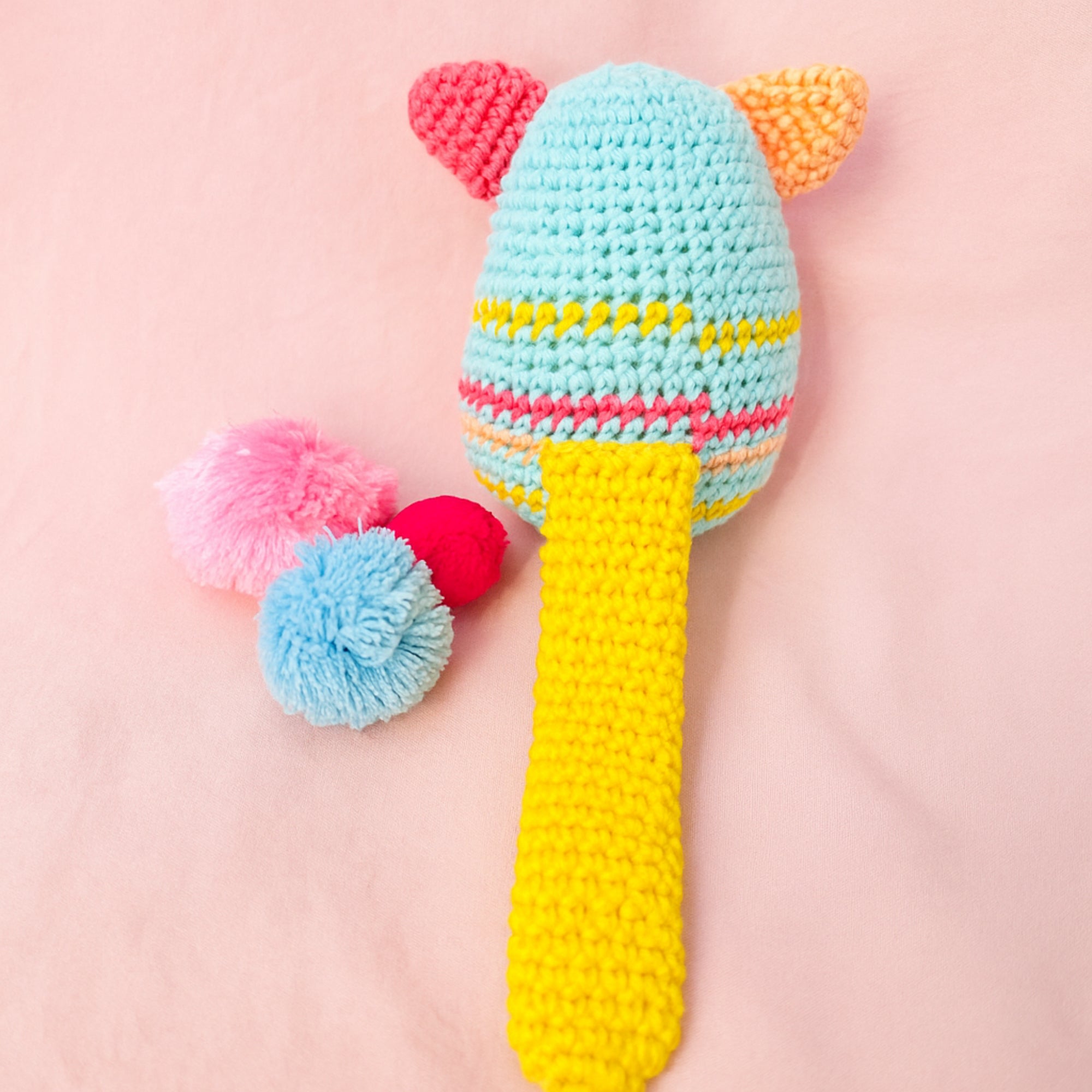 Egg Rattle Crochet Toy