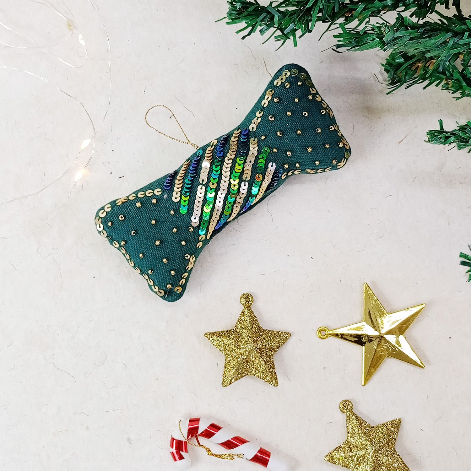 Evergreen Bow - Christmas Ornaments