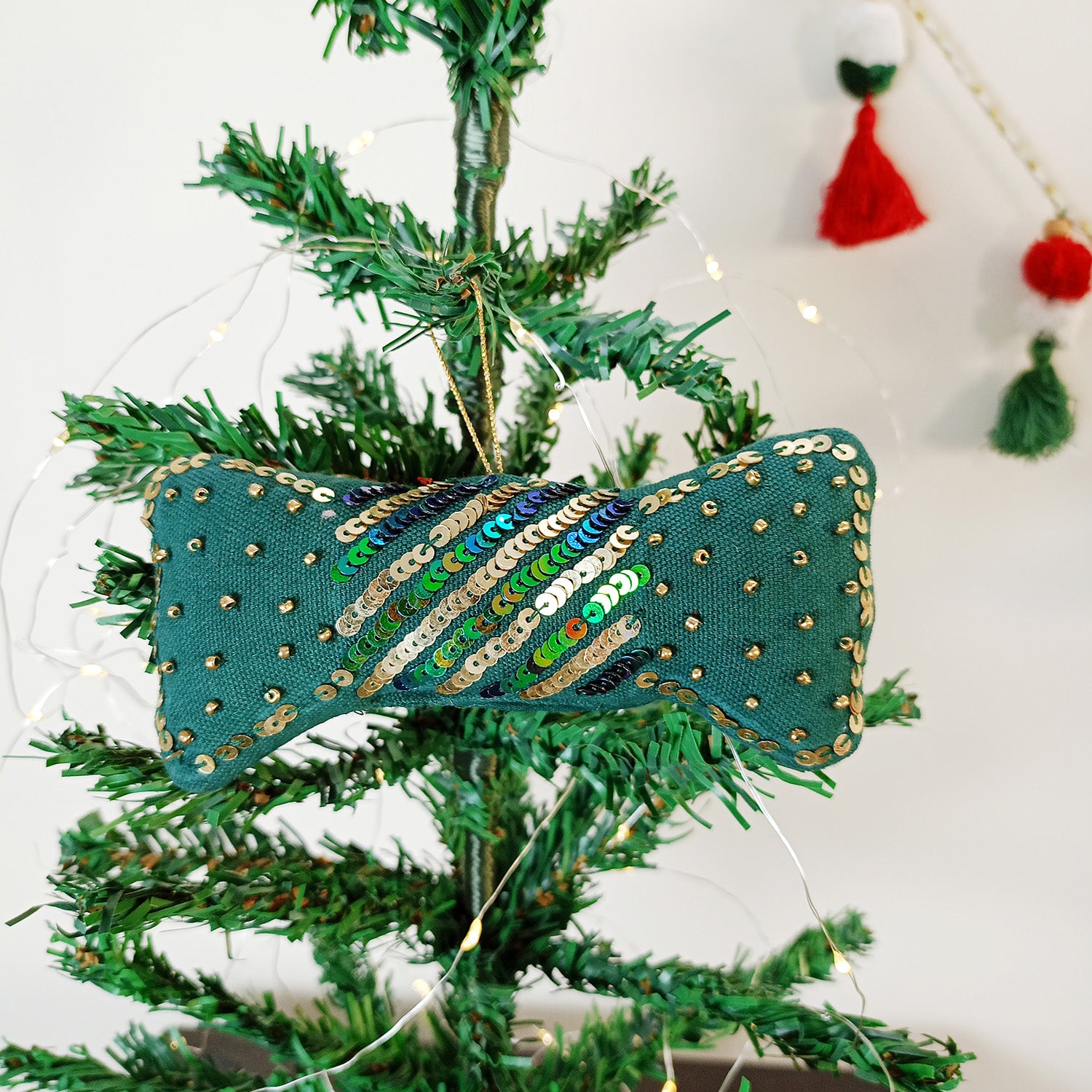 Evergreen Bow - Christmas Ornaments