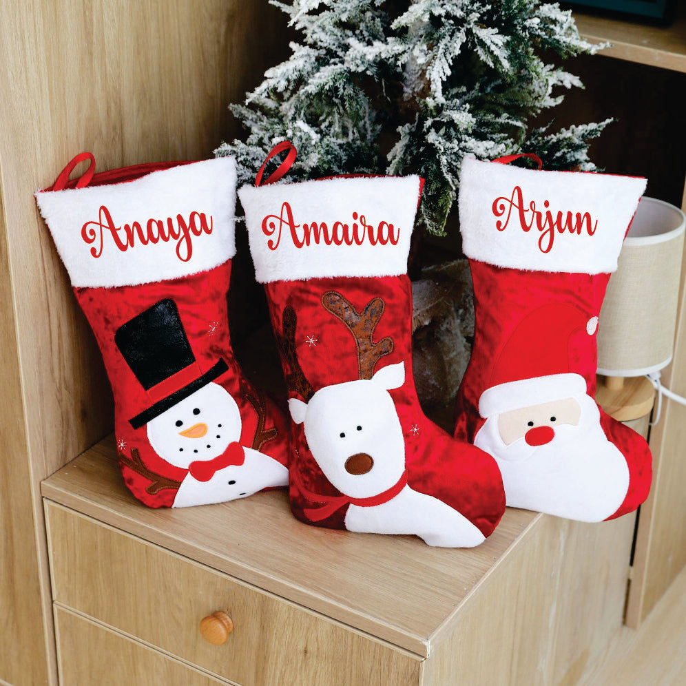 The Scarlet Fur Stockings- Set of 3
