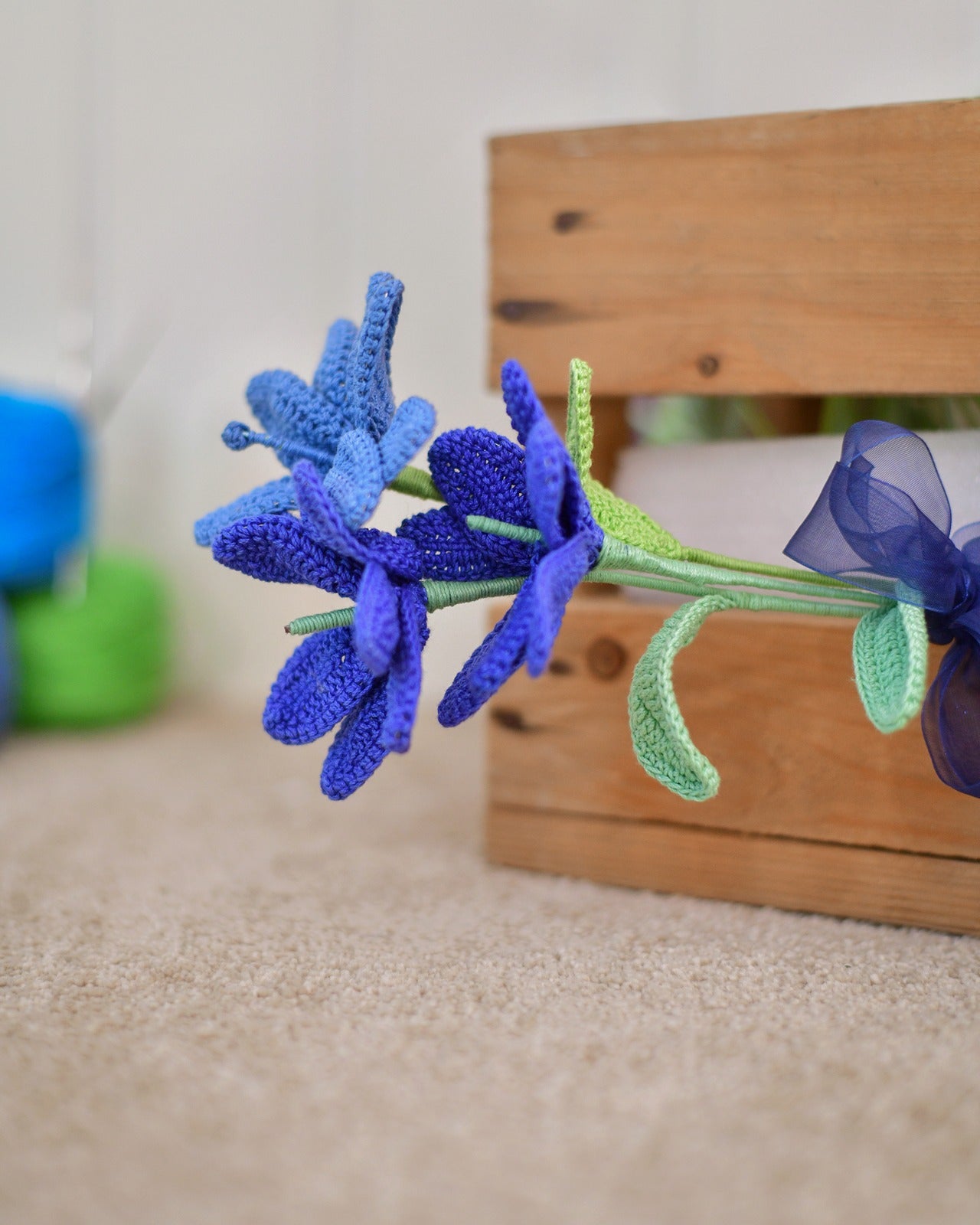 Forever Blue Tulips - Crochet Flower Bouquet for Mother’s Day