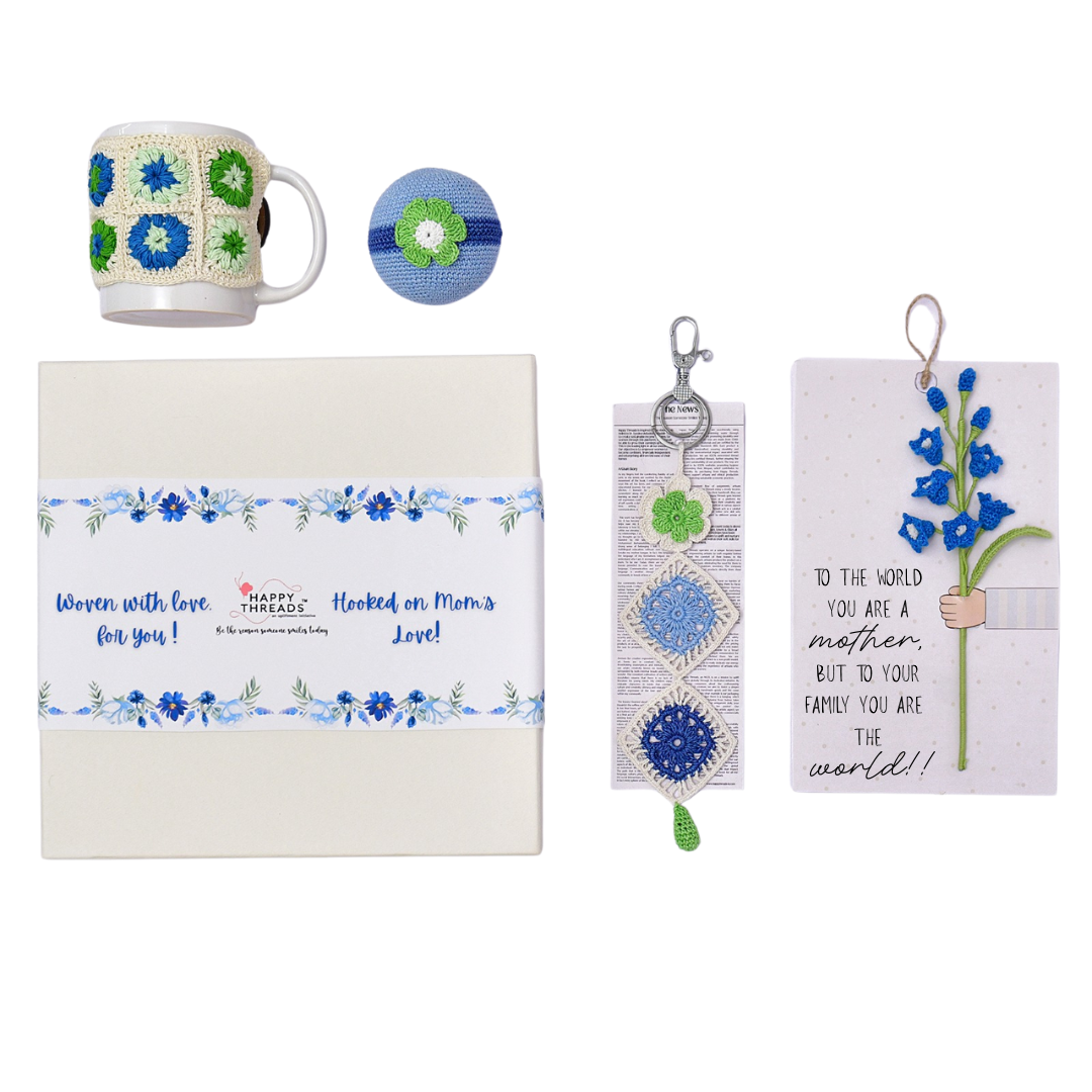 Handmade Mother's Day Gift Hamper Box- Blue
