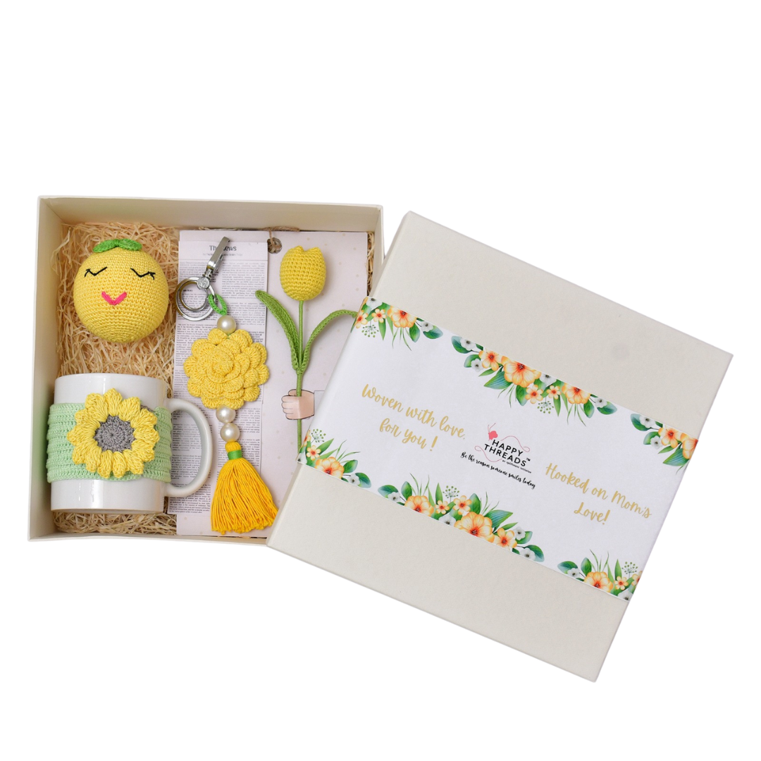 Charming Mother's Day Gift Hamper Box- Yellow