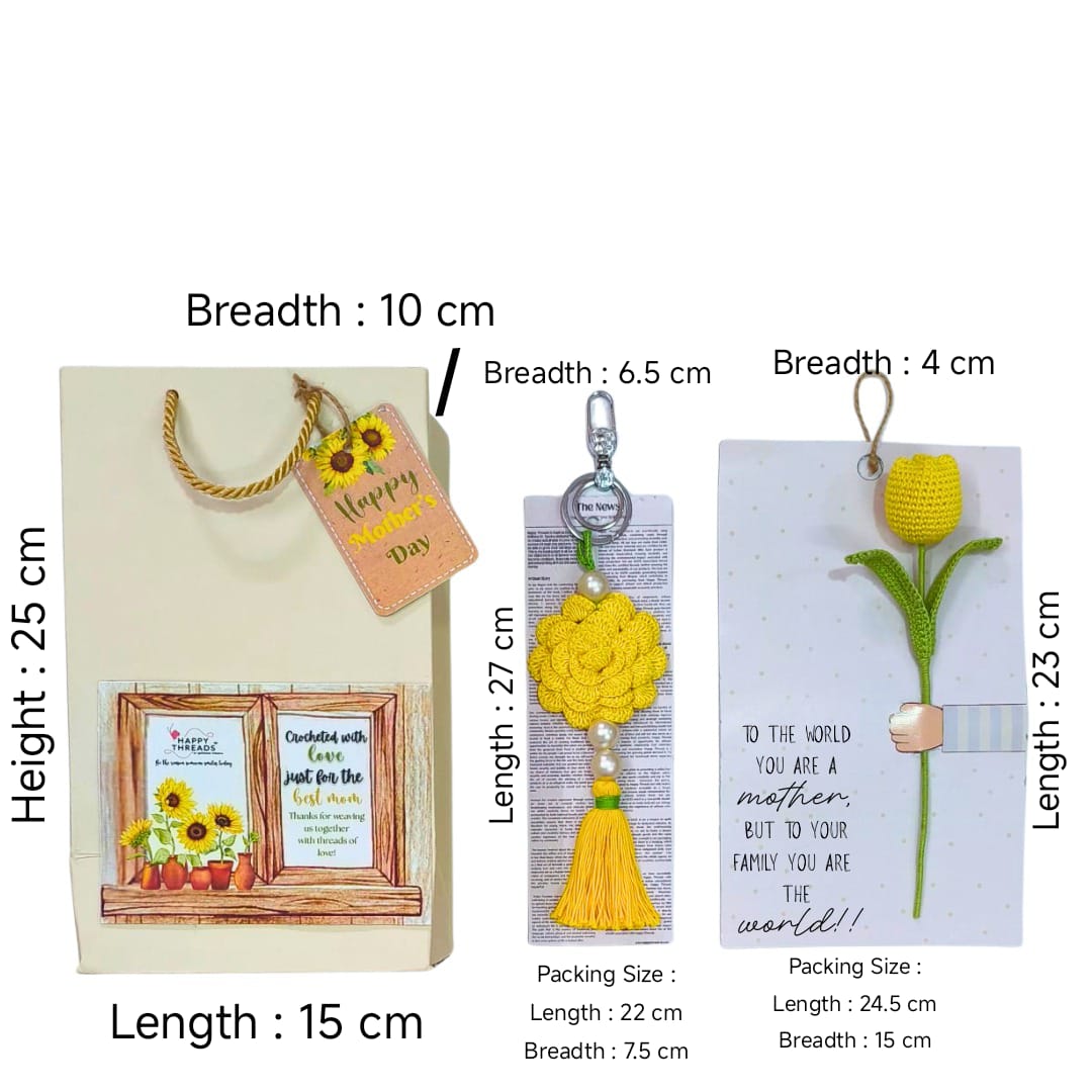 Mellow Yellow – Handmade Mother's Day Crochet Hamper Set