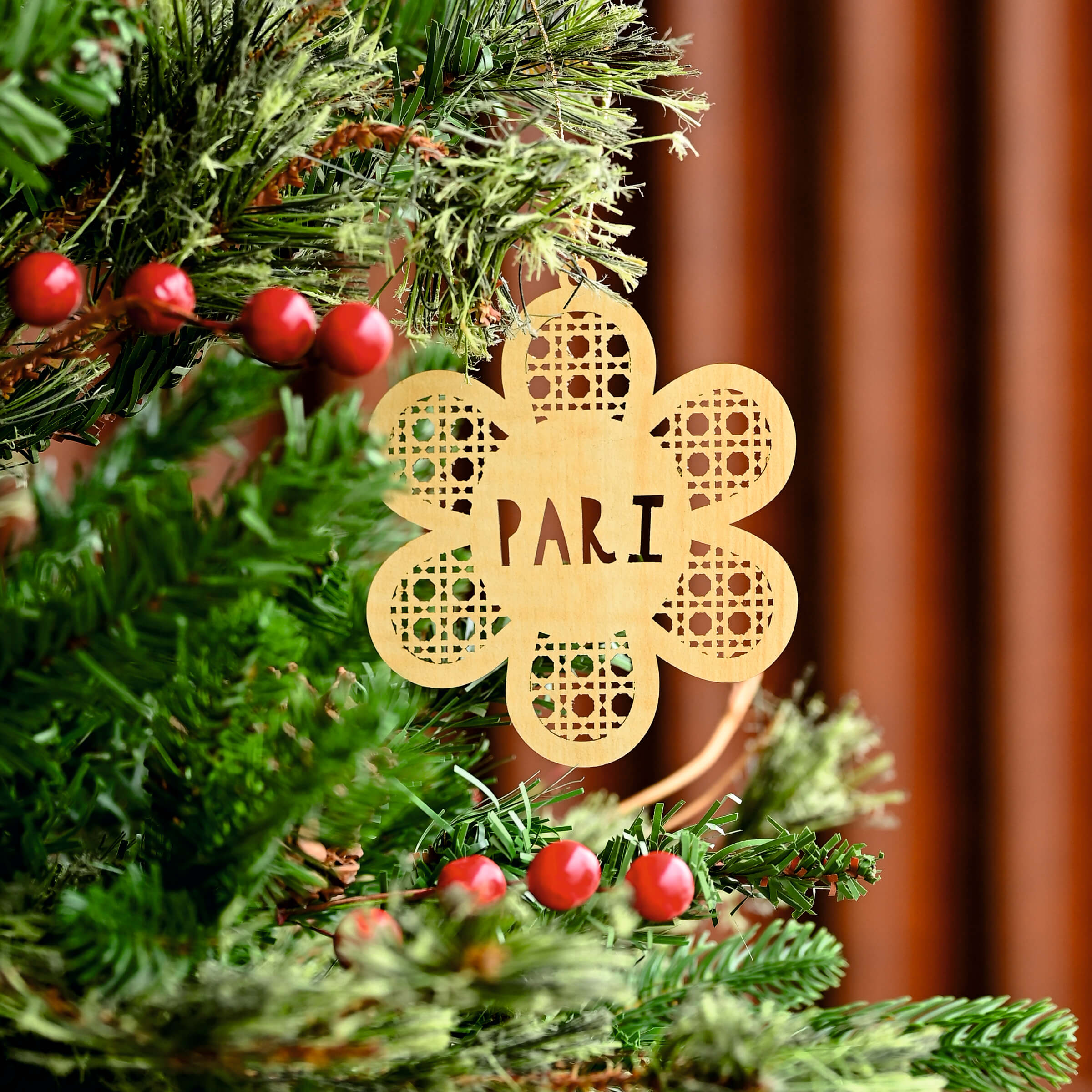 Rattan Ornament - Flower