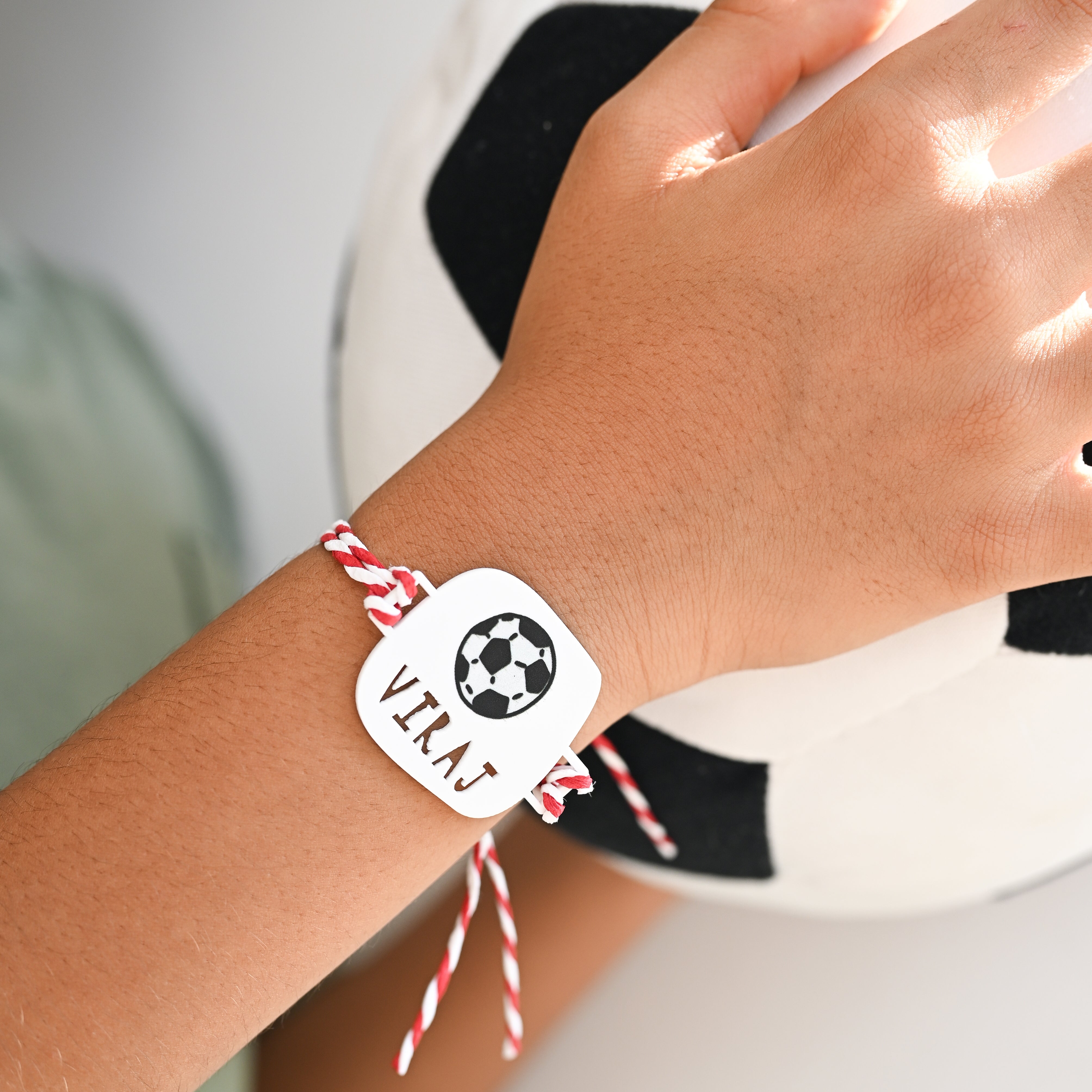 Personalised printed football rakhi for kids – Totdot