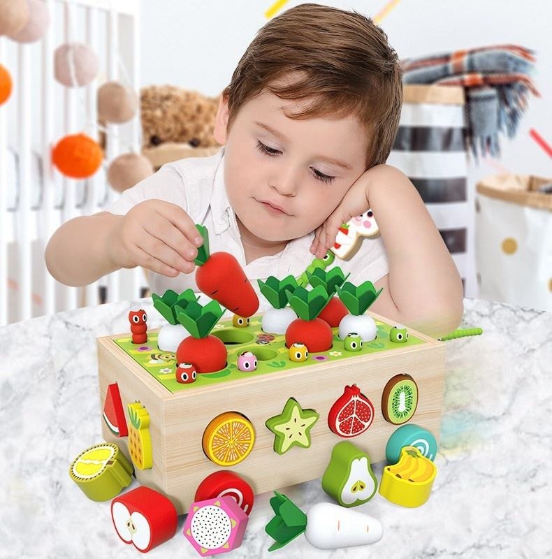 Carrot Harvest Cart - Shape Sorter