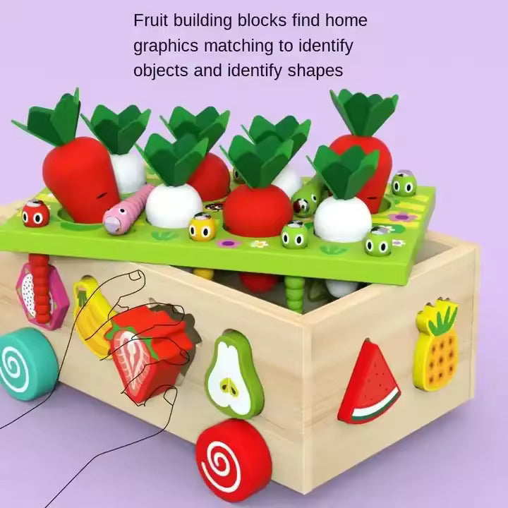 Carrot Harvest Cart - Shape Sorter
