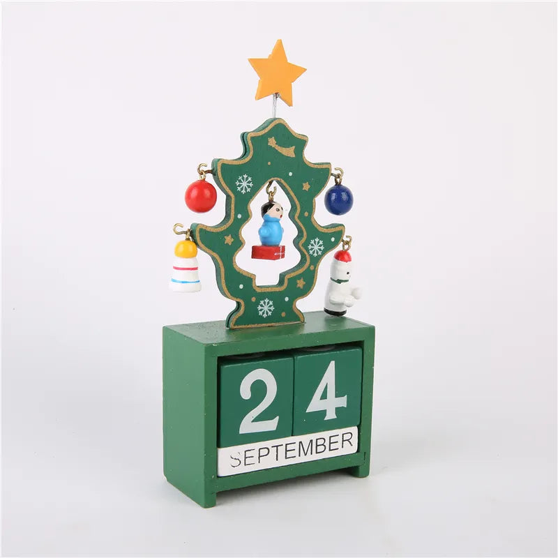 Wooden DIY Countdown to Merry Day - Ever Green