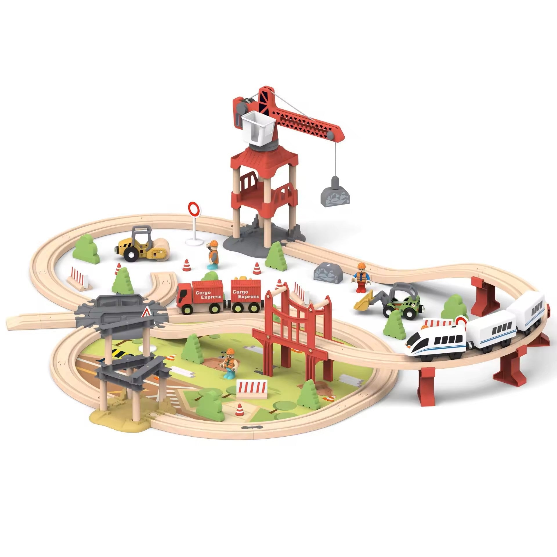 Wooden Train Set Wooden Train Set Pottery Barn Kids