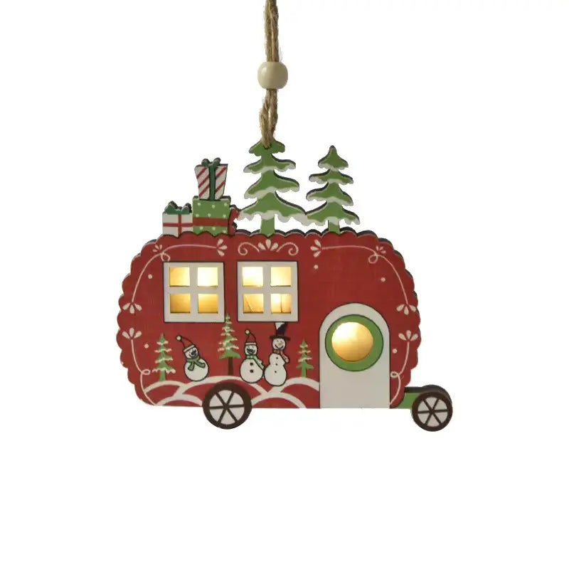 Starlight Snow Ornament- Party Bus