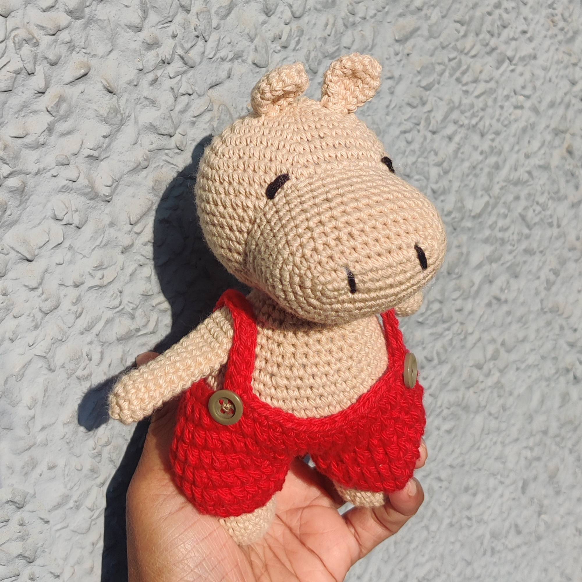 Hippo Crochet Toy