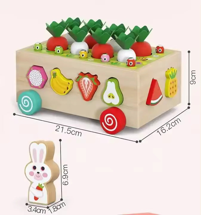 Carrot Harvest Cart - Shape Sorter