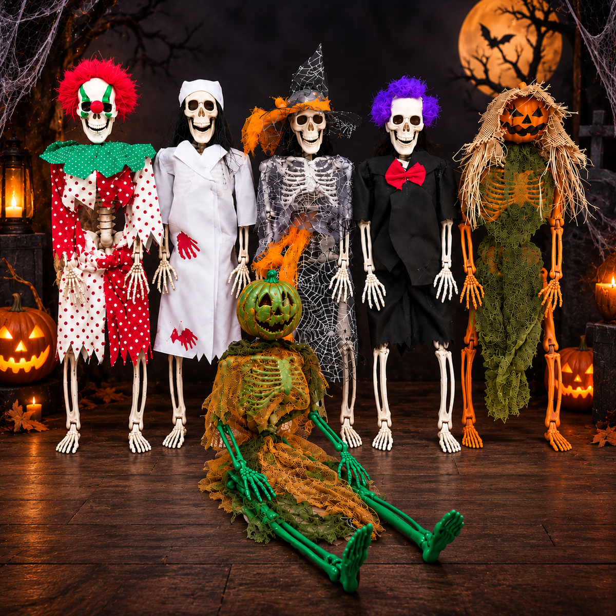 Haunted Skeleton Crew – Set of 6