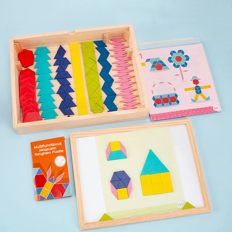 3D Magnetic Tangram Puzzle Set – Build, Solve, and Enjoy Hours of Fun
