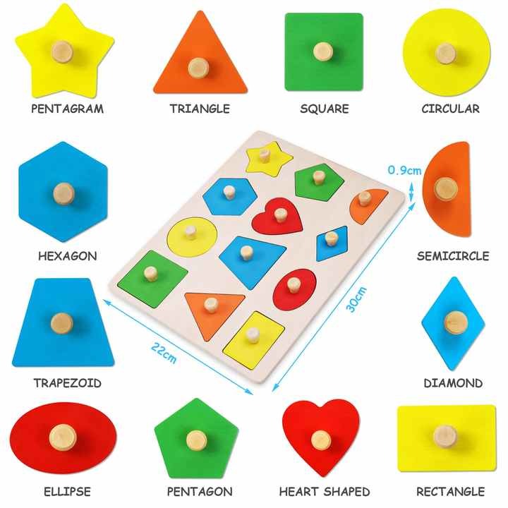 Twelve Shape Knob Puzzle